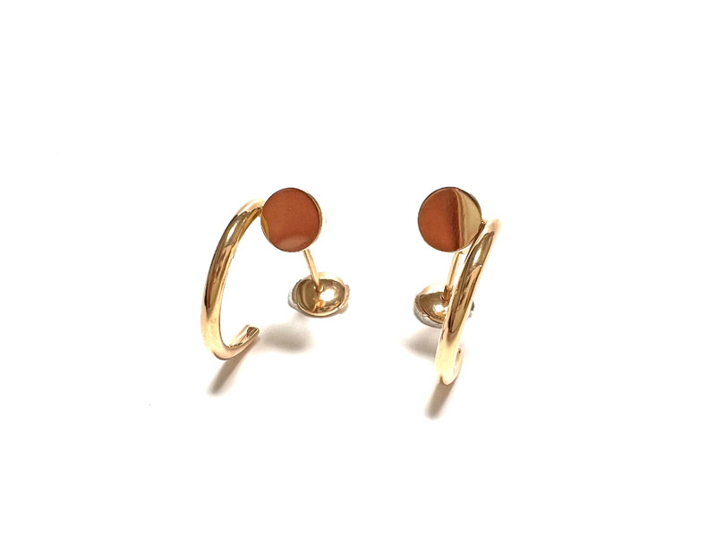 Cartier　ジュスト アン クル フープ イヤリング、スモールモデル