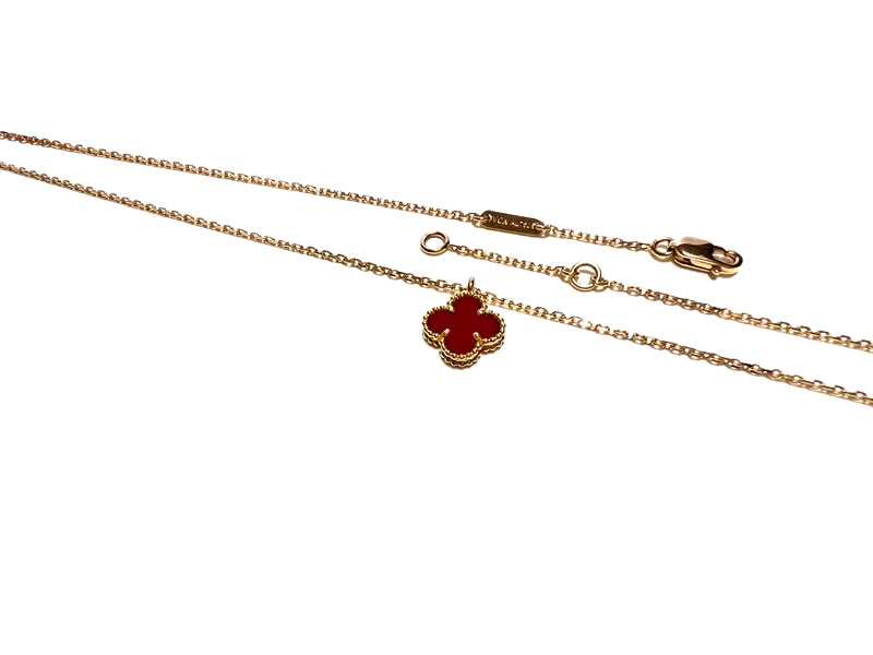 VanCleef＆Arpels　スウィート アルハンブラ ペンダント カーネリアン